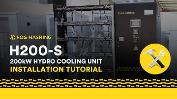 FogHashing H200-S Installation Tutorial, Hold 36 S21Hyd/S23Hyd, Hydro Cooling for Mining Rigs