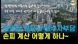 분양권 양도세매수자부담(손핀) 거래 방식은 합법? 불법? 보는 사람마다 다르고 계산하는 사람마다 다르다...주의사항은? #부산부동산 #울산부동산 #경남부동산