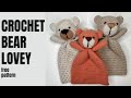 How to make a crochet bear lovey crochet addi bear