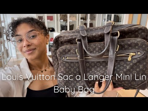 Louis Vuitton Sac A Langer Mini Lin Diaper Tote Bag
