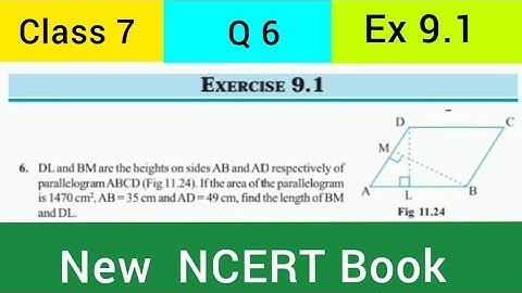 NCERT Class 7 Maths | Q 6 Ex 9.1 | Chapter 9 Perimeter and Area