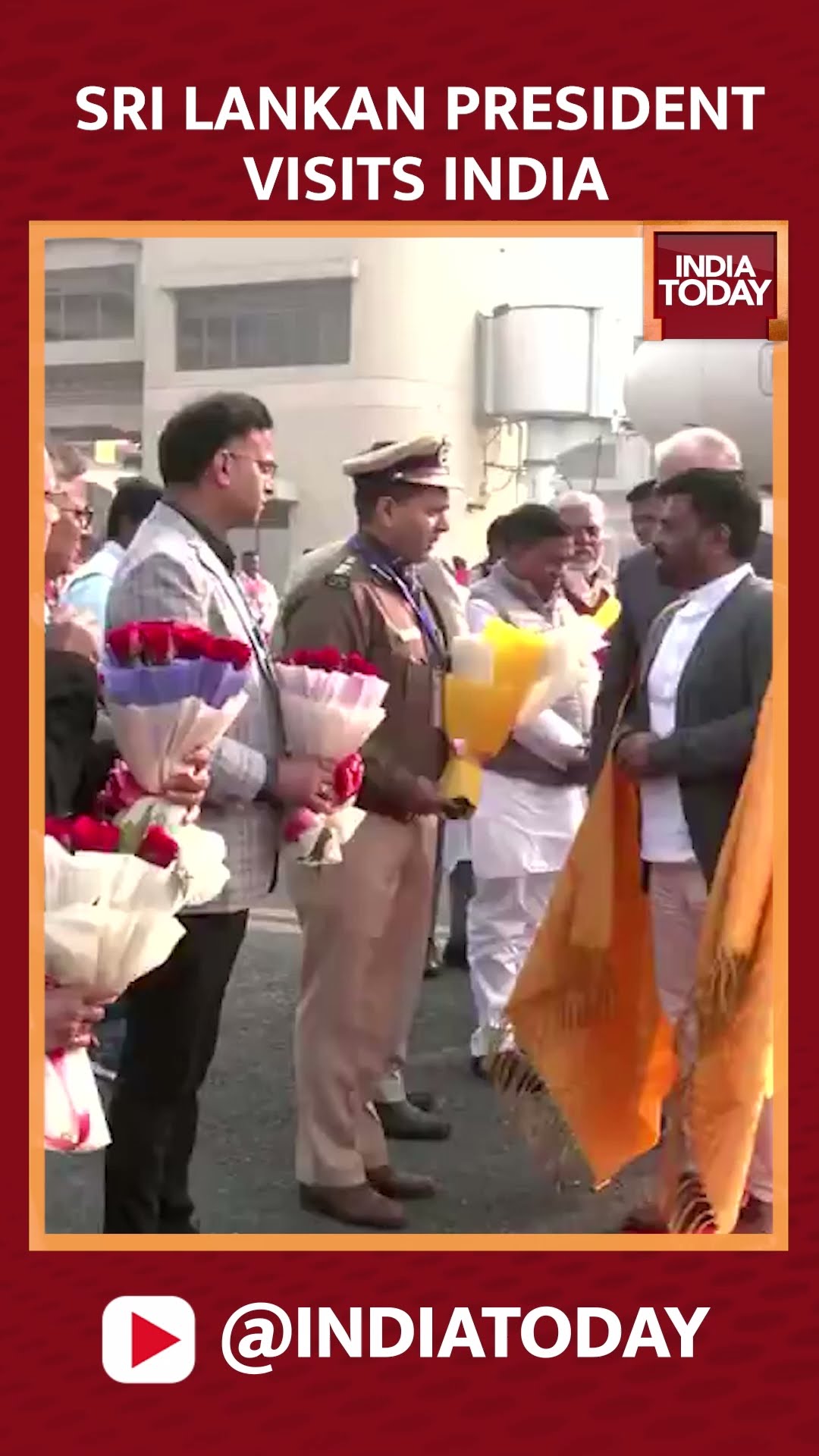 Sri Lankan President Anura Kumara Disanayaka Visits India For The First Time #shorts #srilanka