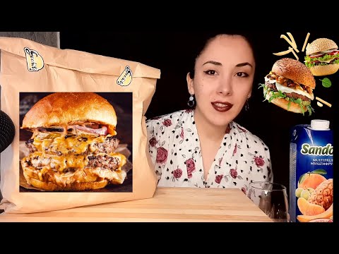 Gochit's Burger Mukbang დაგემოვნება მუკბანგი და ჩემი გულახდილი შეფასება ASMR ჭამის ხმები