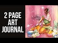 Double page art journal  make it sweet