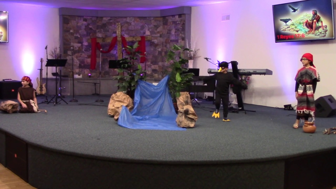 Drama del profeta Elías.  Niños de Fuente De Vida