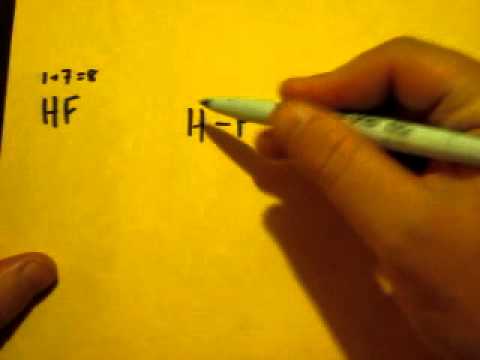 Lewis Dot Structure of HF (Hydrogen Fluoride) - YouTube