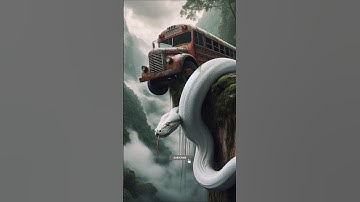 AI Travel Discovery | White Python Vs Bus | Amazon Jungle #shorts #nature #ai