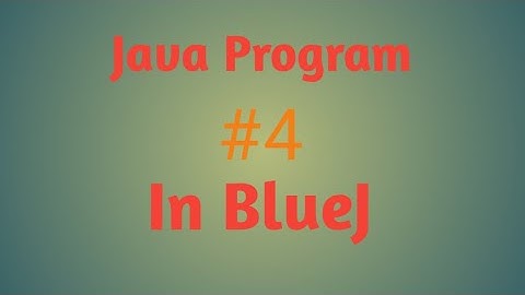 How to find square root of any number of your choice | In BlueJ with | Java | #4 |