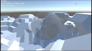 Marching Cubes Terrain Gen and Edit Test