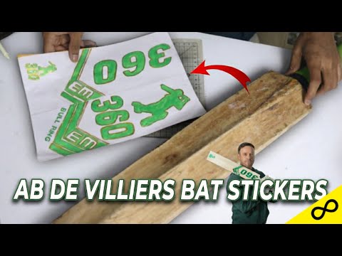 Restoration of my Cricket Bat with AB De Villers 360 Stickers