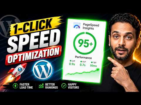 WordPress Speed Optimization - Score 95+ on PageSpeed Insights (Improve LCP, FCP & TBT)