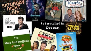 What TV Shows I Watched - December 2023 (+ Year End Ranks & Channel Updates)