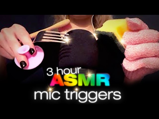 3 HOUR ASMR ✨ Intense Mic Scratching Triggers with Household Objects ⚡️ Deep Brain Massage 😴