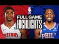PISTONS At 76ERS FULL GAME HIGHLIGHTS April 4 2026 