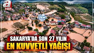 Sakaryada Sağanak Sele Neden Oldu... Metrekareye 150 Kg Yağış Düştü A Haber