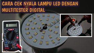 How to check whether an LED light is good or damaged using a digital multitester