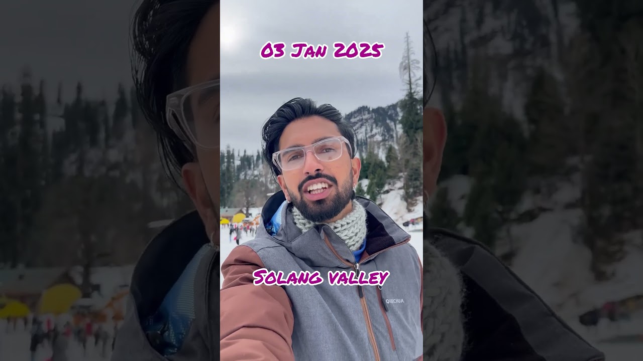Solang valley snow update // 03 Jan 2025 // snow hi snow 