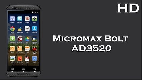 Micromax Bolt AD3520 listed online 512MB RAM, 1.3 GHz Dual Core Processor, 1500 mAH Battery