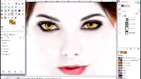 Ashley Greene Vampire Transformation on GIMP