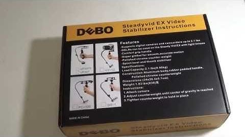 DEBO  Steadyvid EX Stabilizer Unboxing and Sample Shot
