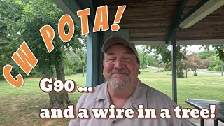 CW POTA Activation with G90 and EFHW Wire | US-6553