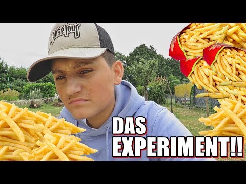 EINE WOCHE NUR Pommes ESSEN!!! 😱 - Selbstexperiment