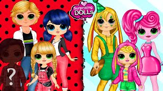 Encanto, Mommy Long Legs, Harley Quinn & Ladybug Couples Switch Up  DIY Paper Dolls & Crafts