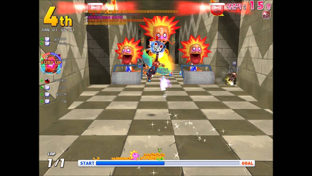 테일즈런너 카오스 데빌vs엔젤 케차의 저질 도위실력