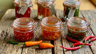 HOT CHILLI PEPPERS  Preserved in OLIVE OIL Italian recipe  how to do at home @uomodicasa