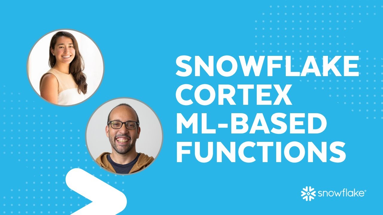 Live Snowflake Cortex ML Functions YouTube