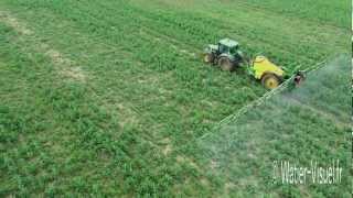 Traitement insecticide d'une parcelle de colza avant la floraison