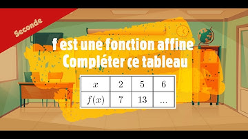 Compléter un tableau de valeurs d