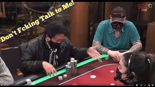 Hustler Casino Poker Player Ben GOES OFF ON TILT!