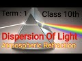 MCQs Light Class 10th || Dispersion Of Light || Atmospheric Refraction || Term 1 Physics Class 10th