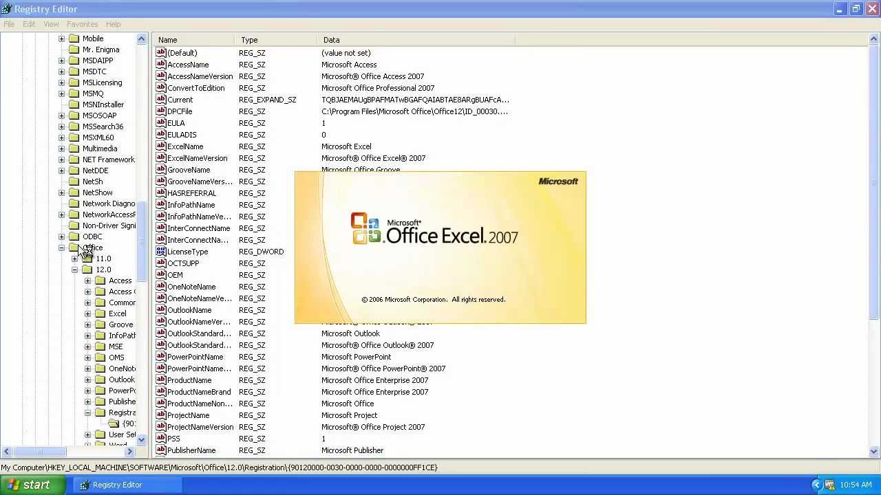 How To Change Office 2007 Product Key Youtube