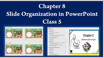 Chapter 8 Slide Organization in PowerPoint Class 5