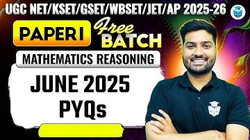UGC NET Paper 1 Mathematical Reasoning June 2025 PYQs | UGC NET Dec 2025 | JRFAdda