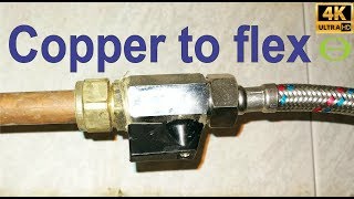 How to join a flexible (flexi) pipe to a copper pipe - conex compression screenshot 1