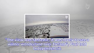 Watch Plane Captures Breathtaking Views Of A Snow-Covered Ireland