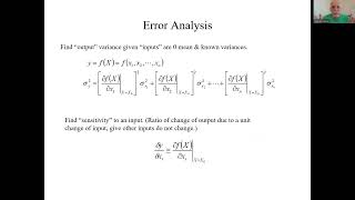 8.1 Linearization and error analysis
