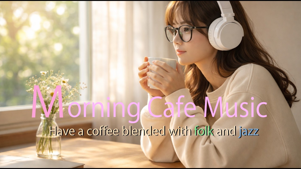 morning cafe folk and jazz/Café Matutino: Folk y Jazz Suave/朝　カフェ