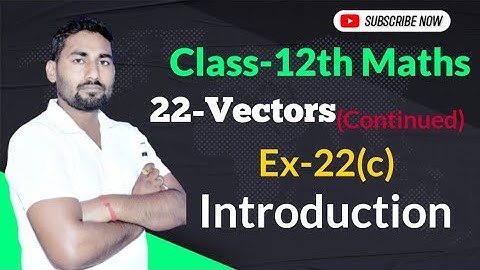 Class 12 Maths | Vectors | Vector Algebra | Scalar Triple Product | Chapter-22 | Ex(c) Introduction