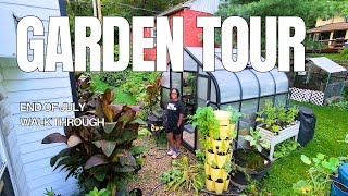 End of July Garden Tour 2026 | Raised Beds, Cut Flowers & Quail Update