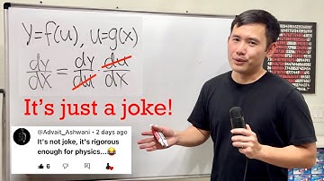 It’s not joke, it’s rigorous enough for physics… 😂