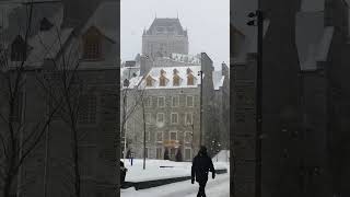 🇨🇦 Québec sous la neige ❄️ #pvtcanada #travel #quebec #expatlife