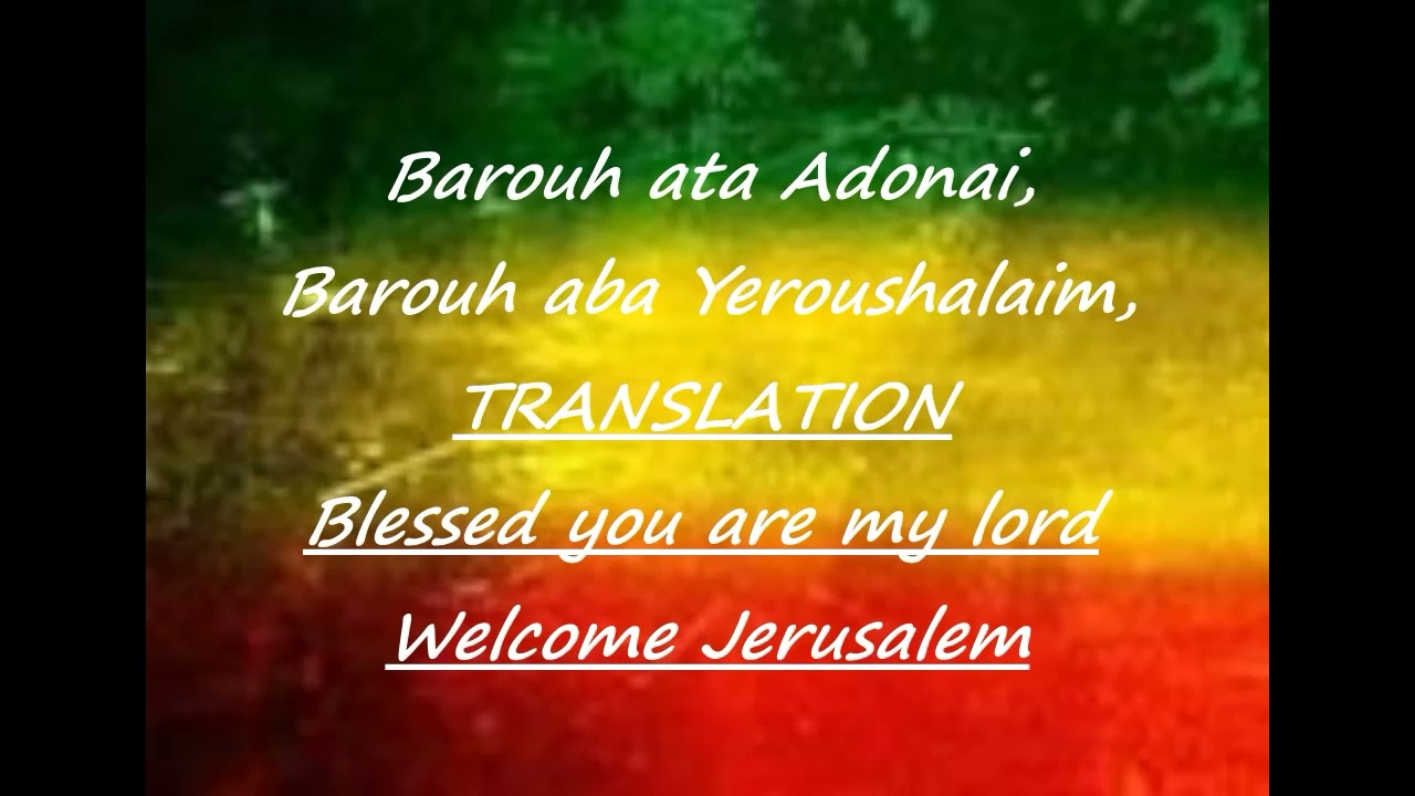 JERUSALEM LYRICS - Alpha Blondy