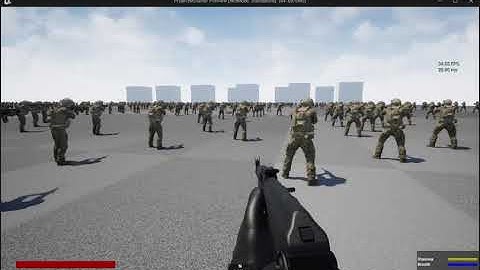 ProjectM Demo 10: 2,000 Soldier Mass Entity Stress Test (First Optimization Pass)