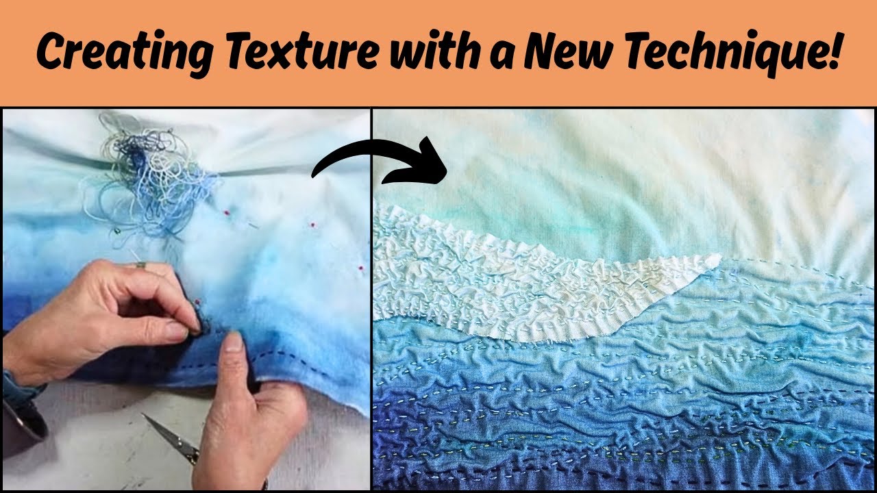 Manipulating Fabric to Create Amazing Texture with this Easy Technique ...