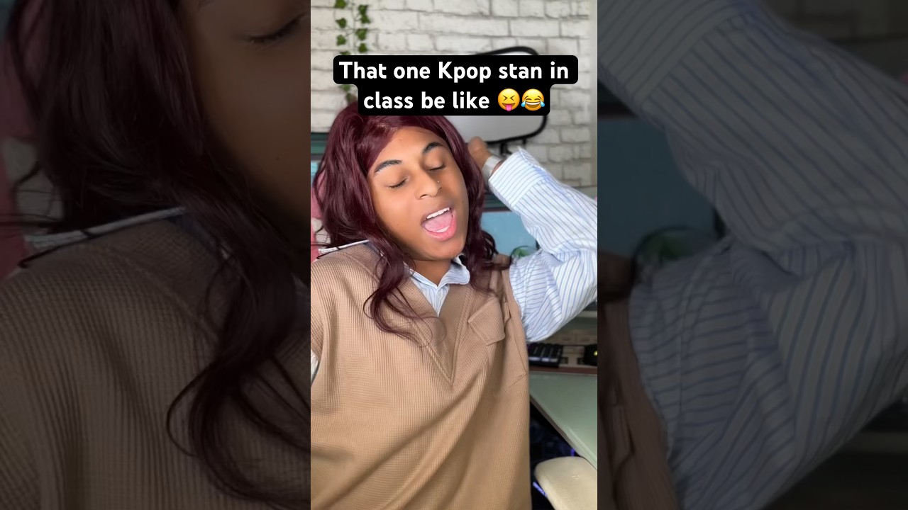 That one KPOP STAN in Class be like! 😝😂 #shorts