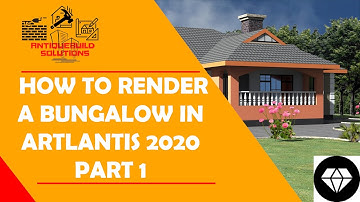 How to Render a Bungalow in Artlantis 2020 (Part 1)